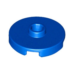 18674-023タイル2×2丸中央1スタッドブルー