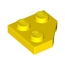 26601-024プレート2×2コーナー無イエロー