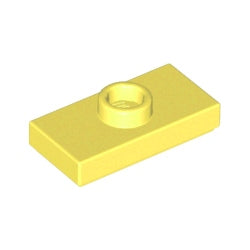 15573-226プレート1×2中央1スタッドブライトライトイエロー
