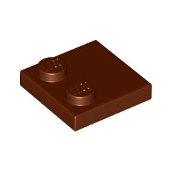 33909-192特殊タイル2×2端にスタッド有レディシュブラウン