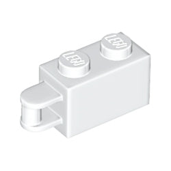 34816-001ブロック1×2端に垂直取っ手付きホワイト