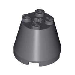 6233-199コーン3×3×2ダークブルーイッシュグレイ