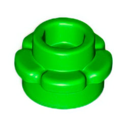 24866-037プレート1×1フラワーエッジブライトグリーン