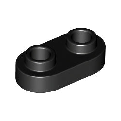 35480-026プレート1×2丸貫通2スタッドブラック