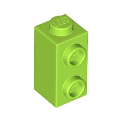 32952-119ブロック1×1×1 2/3-1方向スタッド有ライム