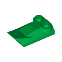 47456-028曲面スロープ3×2×2/3フィン付グリーン