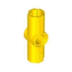 32034-024テクニック車軸ピンコネクター アングル2イエロー