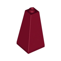 3685-154スロープ75度2×2×3コーナー2方向傾斜ダークレッド