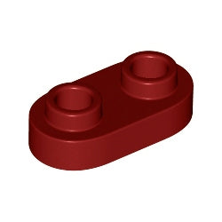 35480-154プレート1×2丸貫通2スタッドダークレッド