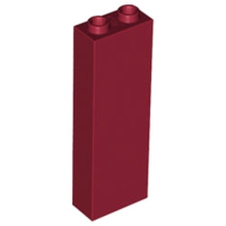 2454-154ブロック1×2×5ダークレッド
