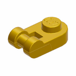 26047-297プレート1×1半円取っ手付パールゴールド