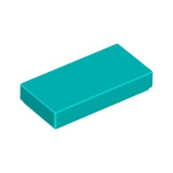 3069b-107タイル1×2ダークターコイズ