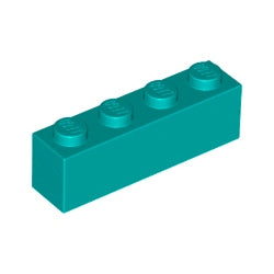 3010-107ブロック1×4ダークターコイズ