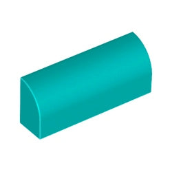 6191-107曲面ブロック1×4×1&1/3ダークターコイズ