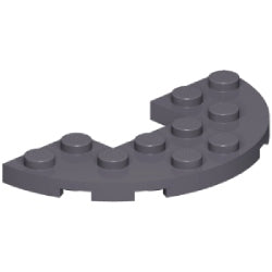 18646-199プレート3×6コーナー丸カットアウトダークブルーイッシュグレイ