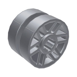 11208-179ホイール長径14ミリD×幅9.9(中央溝有)フラットシルバー