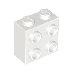 22885-001ブロック1×2×1 2/3-片側面にスタッド有ホワイト