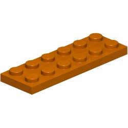 3795-038プレート2×6ダークオレンジ