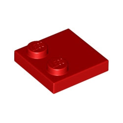 33909-021特殊タイル2×2端にスタッド有レッド