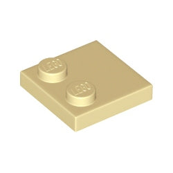 33909-005特殊タイル2×2端にスタッド有タン