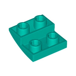 32803-107逆曲面スロープ2×2ダークターコイズ