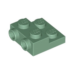 99206-151プレート2×2×2/3側面にスタッド有サンドグリーン