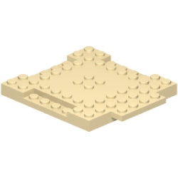 15624-005ブロック8×8-1×4プレート付タン