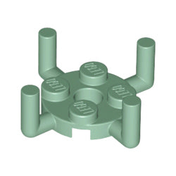 98284-151プレート2×2丸中央穴と垂直アーム4個サンドグリーン