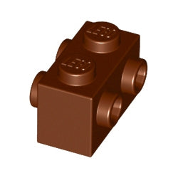 52107-192ブロック1×2両側面にスタッド有レディシュブラウン