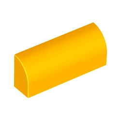 6191-191曲面ブロック1×4×1&1/3ブライトライトオレンジ