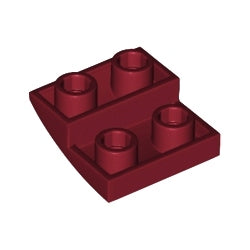 32803-154逆曲面スロープ2×2ダークレッド