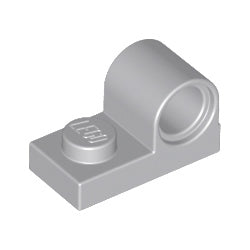 11458-194プレート1×2上部にペグ穴付ライトブルーイッシュグレイ