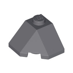 13548-199スロープ45度2×2コーナー3方向傾斜ダークブルーイッシュグレイ