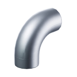 25214-MSブロック1×1丸-90度エルボーメタリックシルバー