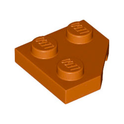 26601-038プレート2×2コーナー無ダークオレンジ