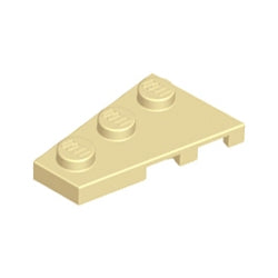 43723-005ウェッジプレート3×2左タン