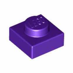 3024-268プレート1×1ダークパープル