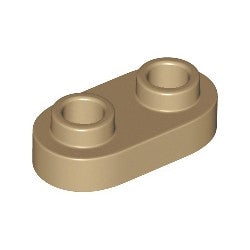 35480-138プレート1×2丸貫通2スタッドダークタン