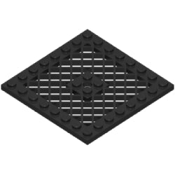 4151b-026プレート8×8斜め格子ブラック