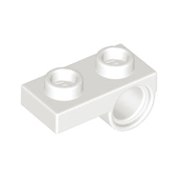 18677-001プレート1×2下部にペグ穴付ホワイト