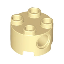 17485-005ブロック2×2丸ペグ穴有タン