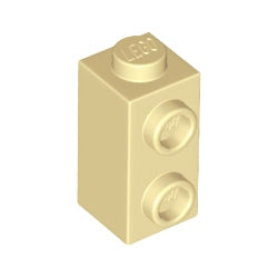 32952-005ブロック1×1×1 2/3-1方向スタッド有タン
