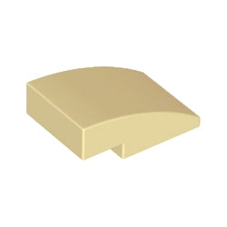 24309-005曲面スロープ3×2タン