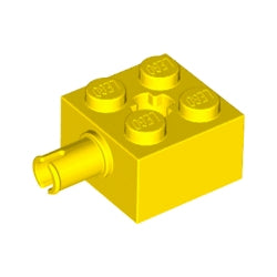 6232-024ブロック2×2側面ペグ1個付きイエロー