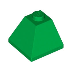 3045-028スロープ45度2×2コーナー2方向傾斜グリーン