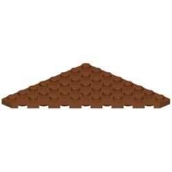 30504-192プレート8×8コーナー無レディシュブラウン