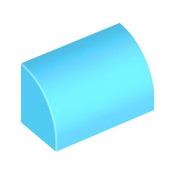 37352-322曲面ブロック1×2×1ミディアムアジュール