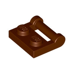 48336-192プレート1×2取っ手付その2レディシュブラウン