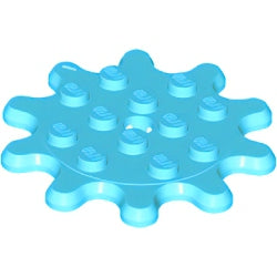 35443-322プレート4×4丸ギア10歯ミディアムアジュール