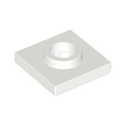 27448-001特殊タイル2×2中央穴有ホワイト